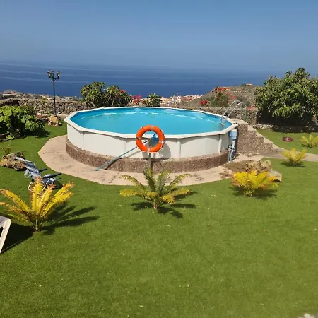 Tatil Evi Casa Con Wifi, Piscina Con Vistas Directamente Al Mar, Rodeada De Arboles Limoneros La Guancha